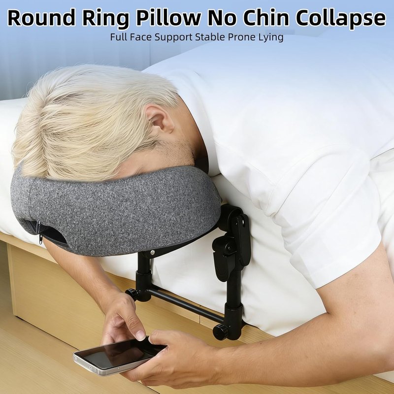 Adjustable Massage Headrest - Portable Face Cradle for Home Use | Ideal for Eye Surgery Recovery