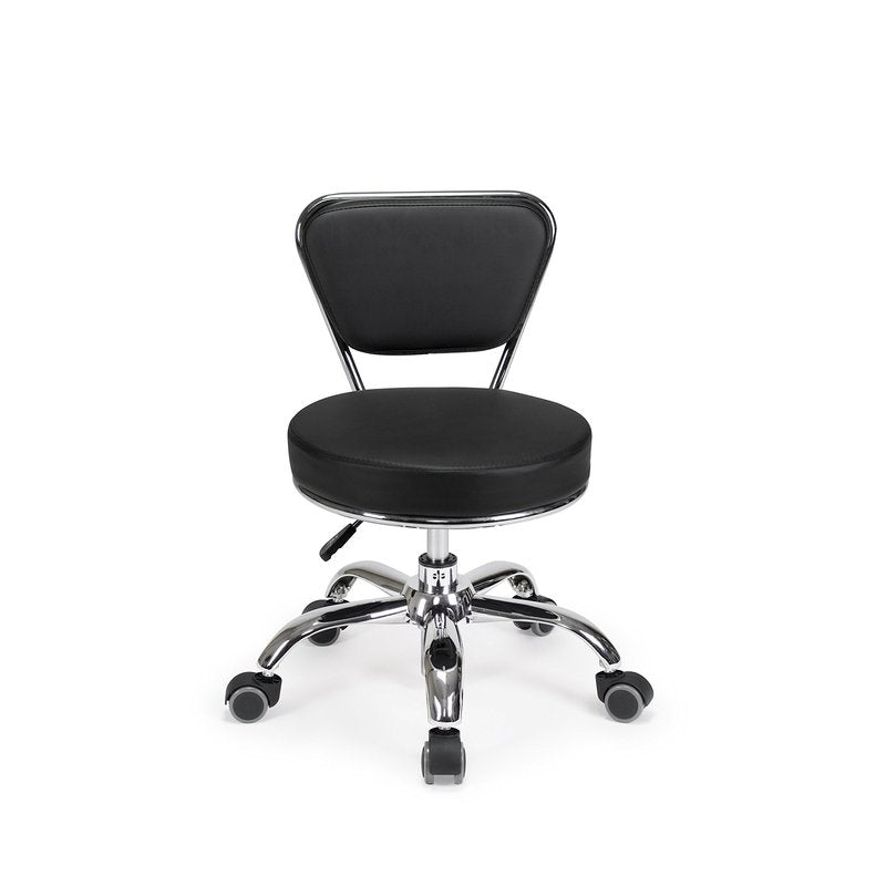 MAYAKOBA Salon Nail Pedicure Stool Pedicure Chair Dayton Black Pneumatic, Adjustable, Rolling Salon Furniture & Equipment