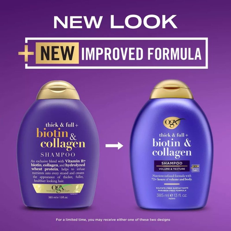 Ogx Biotin & Collagen Shampoo (Pack of 3)