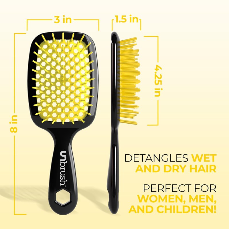 FHI Heat UNbrush Detangling Brush - Pain-Free Brushing for All Hair Types | Durable DuoFlex Bristles