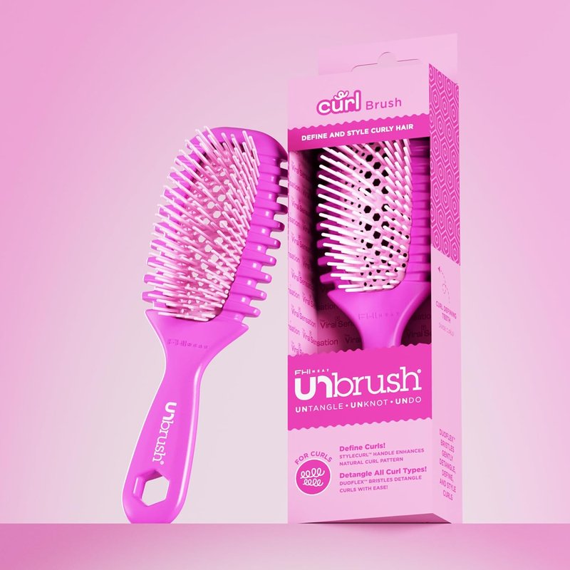 FHI Heat Curl Collection - Pain-Free Brushing & Curl Enhancing for Curly Hair | Ideal for Wet Use