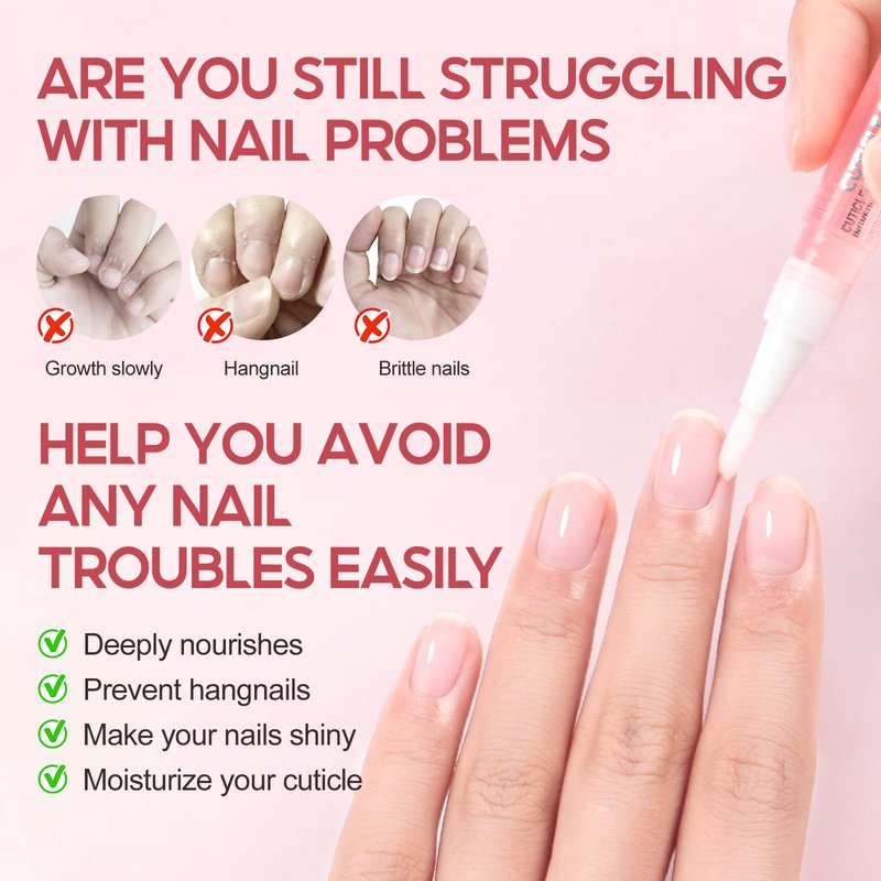 PEACECOLOR 16Pcs Cuticle Oil Pen for Nails Portable Nail Moist Nail Strengthener Nails Care Kit for Treatment Care Nail Softener and Strengthener