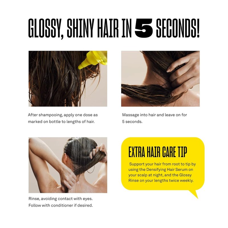 BABE ORIGINAL Babe Locks Glossy Rinse Treatment for Shine, Promotes Hydration, In-Shower Lamellar Water Hair Mask