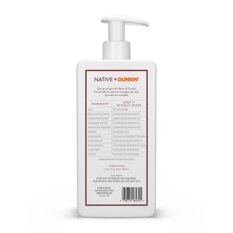 Native | Limited Edition | Boston Kreme Shampoo | 16.5 oz