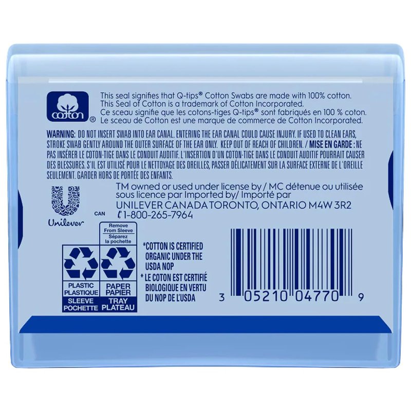 Q-tips Organic Cotton Swabs, Travel-Size 10-Pack – Household Essentials, Beauty & Personal Care, 30 Ct Ea
