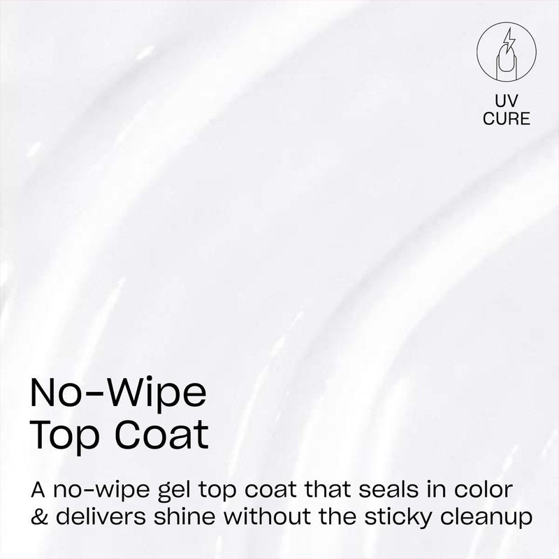OPI GELement No-Wipe Top Coat | LED Cure Gel Nail Polish | DIY Salon Quality Gel Manicure | Vegan Formula, Durable Wear with High Shine Finish | 0.3 Fl Oz.