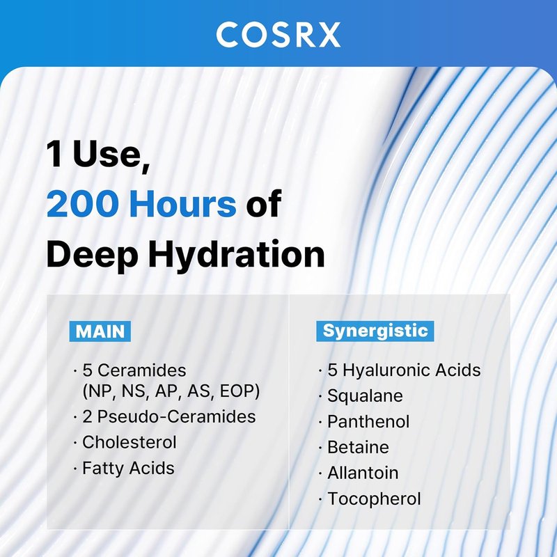 COSRX Ceramide Skin Barrier Moisturizer - Hydrating Face Cream with 7 Ceramides & Hyaluronic Acid | 2.7 oz for Dry, Sensitive Skin