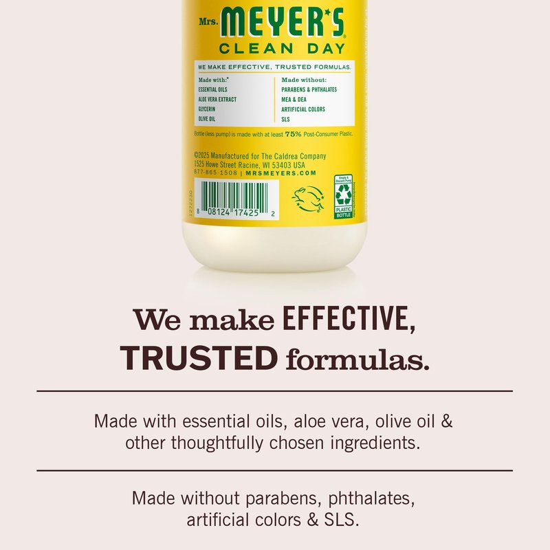 MRS. MEYER'S CLEAN DAY Hand Soap, Honeysuckle Scent, 12.5 Fl Oz Bottle