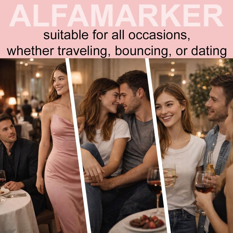 ALFAMARKER Perfumes with Pheromones for Women, Alcohol-Free, Extra-Strength Concentration Pheromone Perfume Oil, Long-Lasting Sensual Scent, Travel Size 5 ml