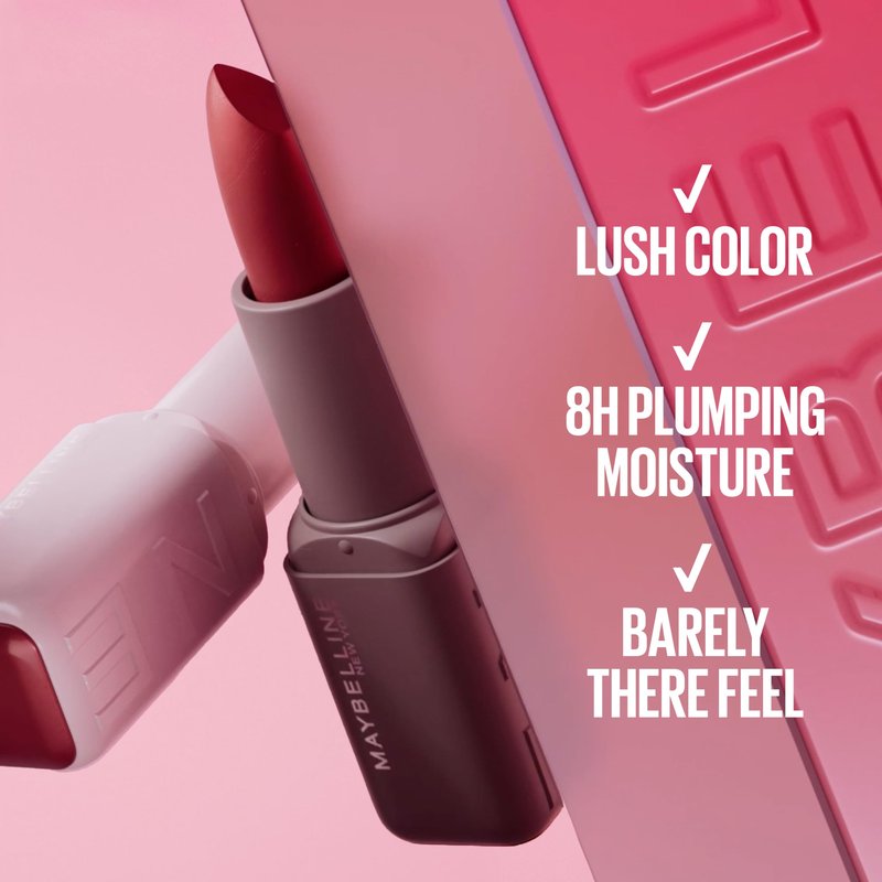MAYBELLINE Serum Lipstick, Hydrating Lip Makeup with 8HRs of Lip Plumping Moisture with Hyaluronic Acid + Oil Blend, Avenue A (Deep Chocolate Brown Matte)