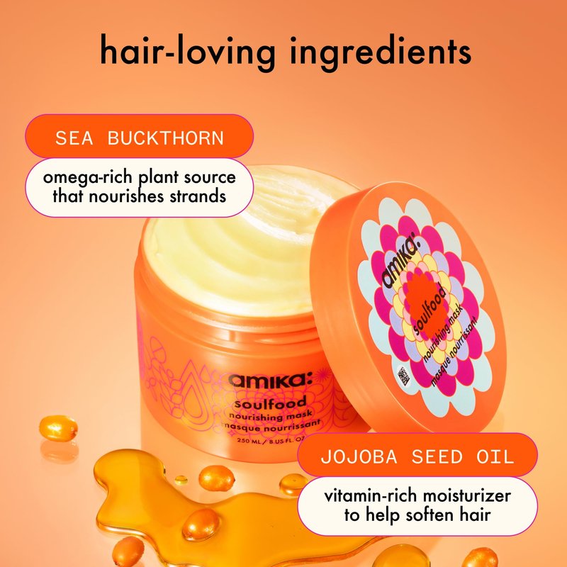 amika soulfood nourishing mask, 250ml