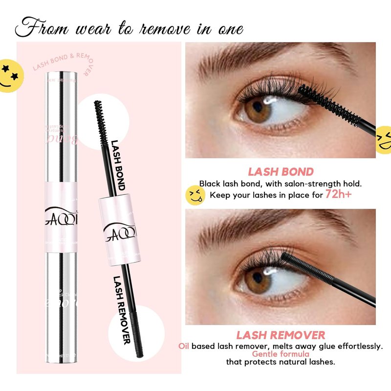 Lash Bond and Remover 2-in-1 | Waterproof Cluster Glue & Fast-Acting Residue-Free Formula