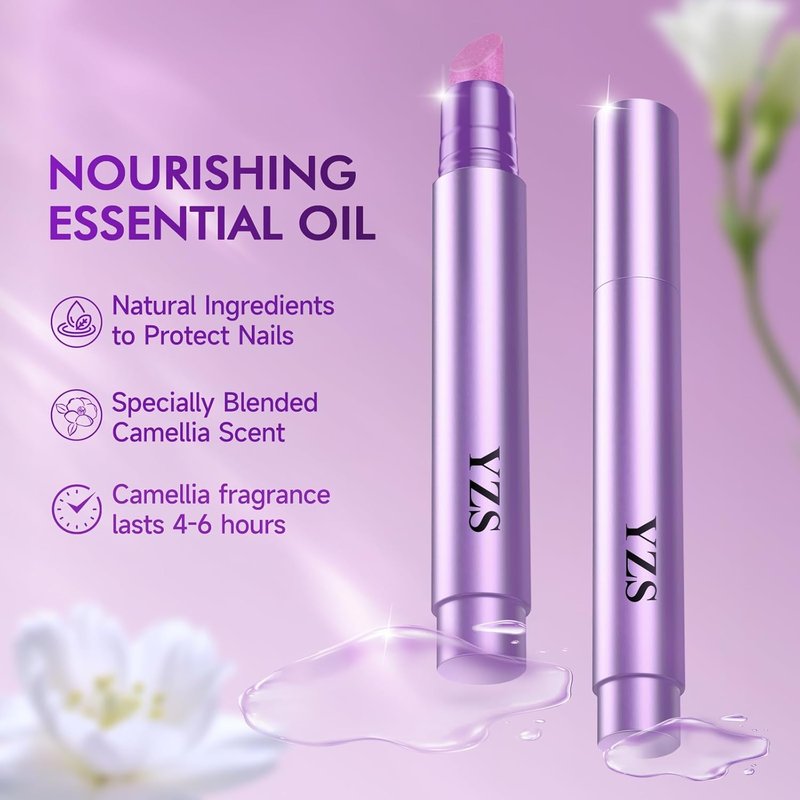 Cuticle Oil Pen - 4-in-1 Nail Treatment with Ceramic Tip | Cuticle Remover for Hangnails & Damaged Nails