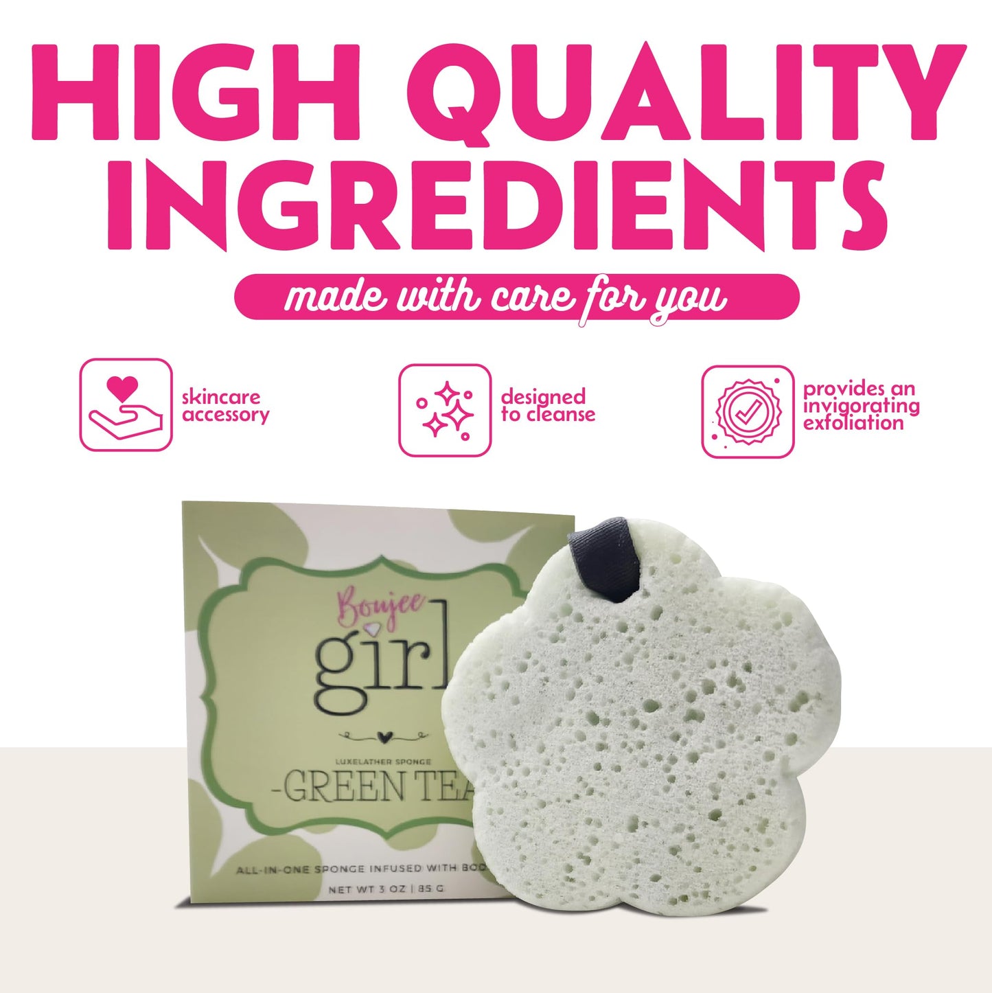 Soap Infused Sponge for Shower – Shower Sponge for Body - Pre Soaped & Scented Shower Sponge, Bath Sponges for Shower Women, Body Sponge for Bathing, Spa & Travel