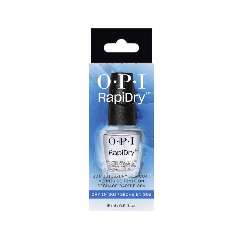 OPI RapiDry Top Coat - Quick Drying Nail Polish for High Shine & Glossy Finish | 0.5 fl oz