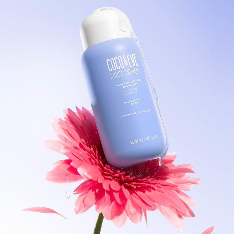 Coco & Eve Boost Therapy Hair Volumizing Shampoo with Biotin, Panthenol to Target Hair Thinning, Enhance Volume and Density. Strengthening, Thickening Shampoo for Fuller, Healthier Hair (9.47 fl oz)
