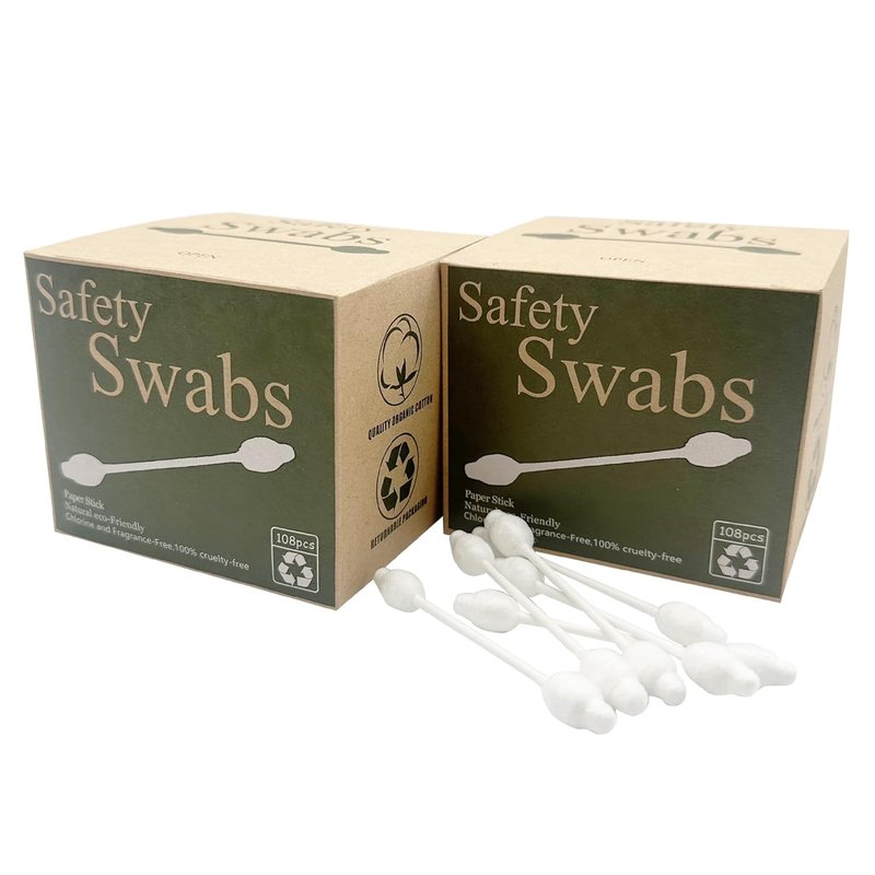 Safety Cotton Swabs for Babies - Large Tip Cotton Buds | 216 Pack