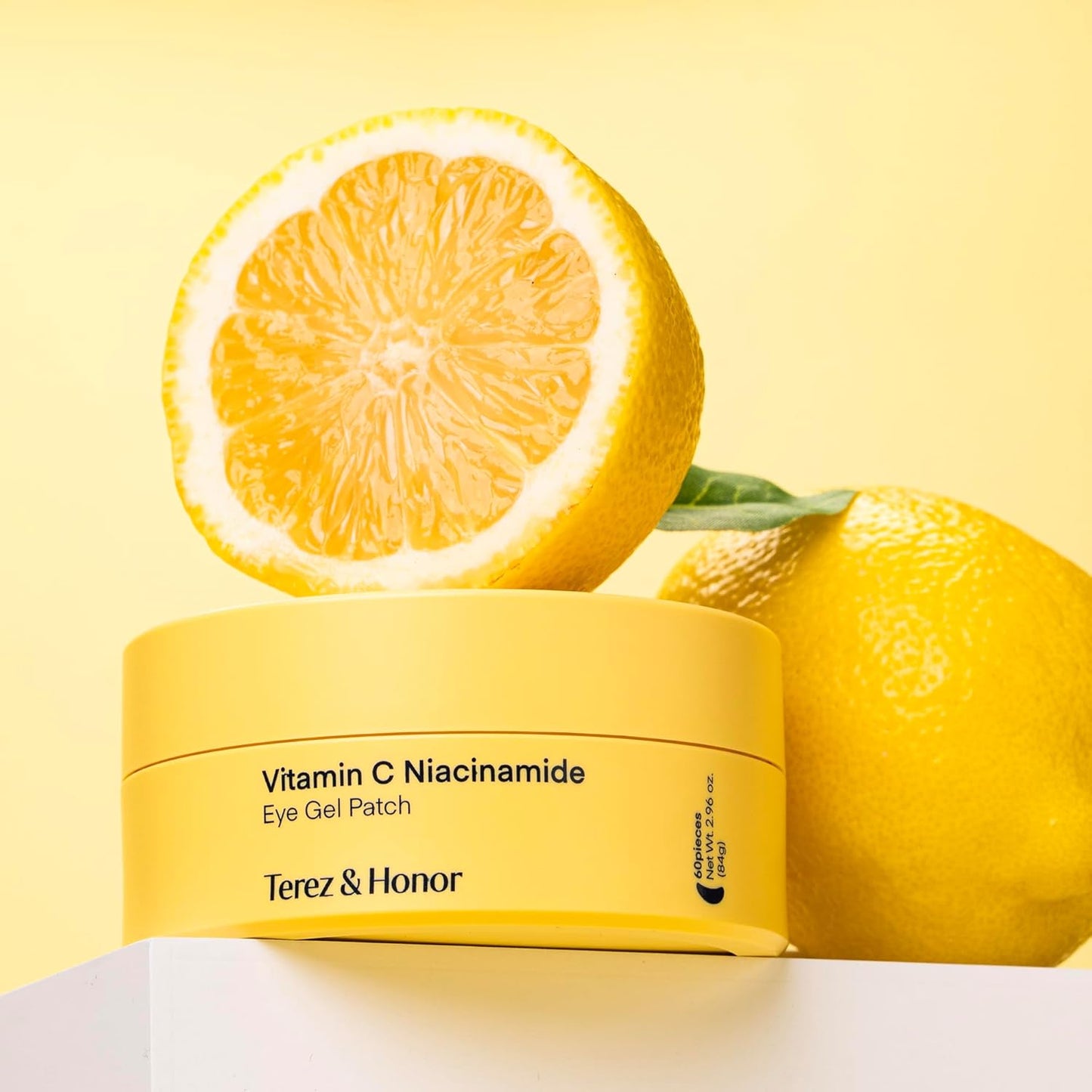 TEREZ & HONOR Vitamin C Eye Patches - 60 Pcs Brightening & Hydrating Hydrogel Masks for Dark Circles & Puffiness | Vegan, Fragrance-Free