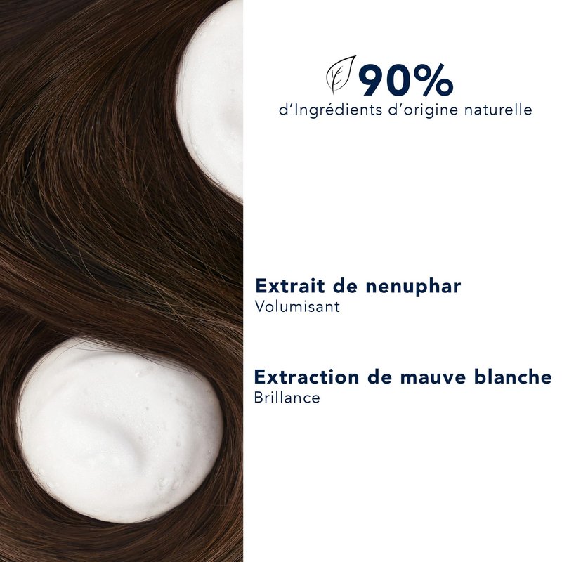 PHYTO VOLUME Volumizing Shampoo, Lightweight, For Fine Hair and Thin Hair, Instant Volume