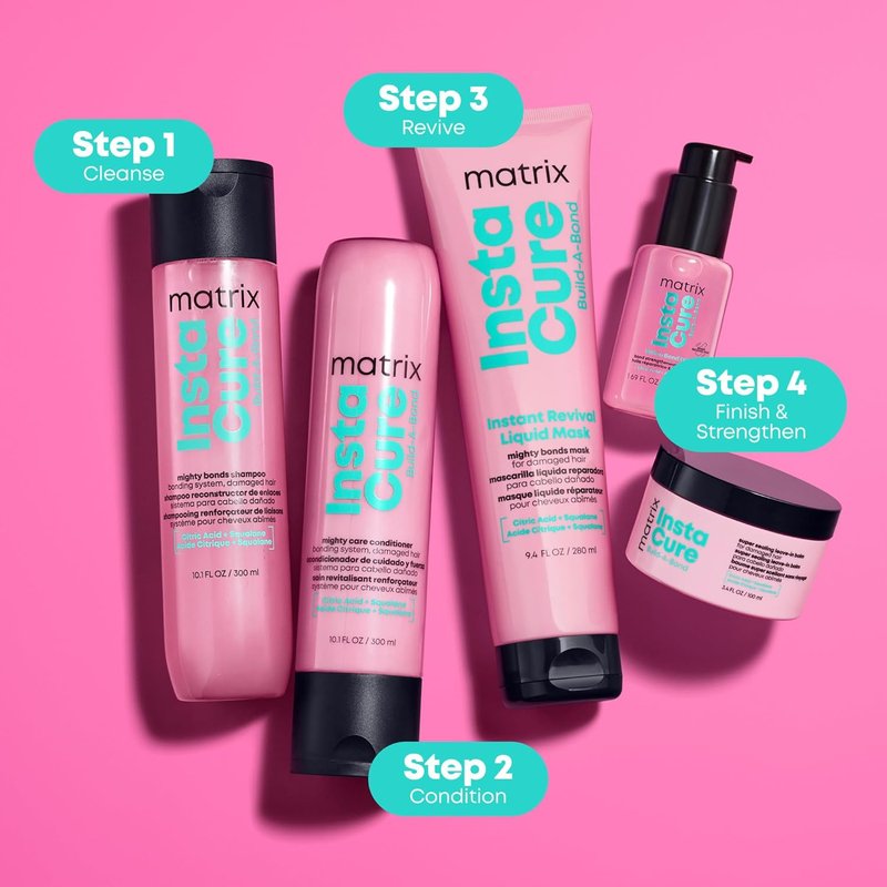 Matrix Instacure Build-A-Bond Oil - Professional Hair Repair for Severely Damaged Hair | 3.4 oz