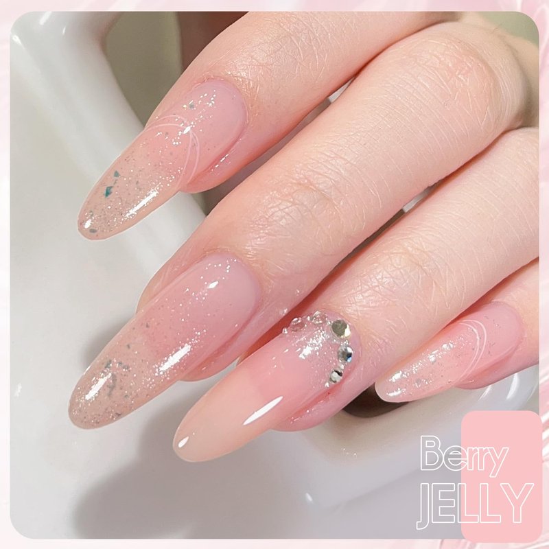 Larvall Beautpal Jelly Gel Nail Polish Set Sheer Nude Jelly Pink Gel Polish Transparent Gel Polish Set for Salon Gel Manicure and Nail Art DIY at Home 8ML 6PCS