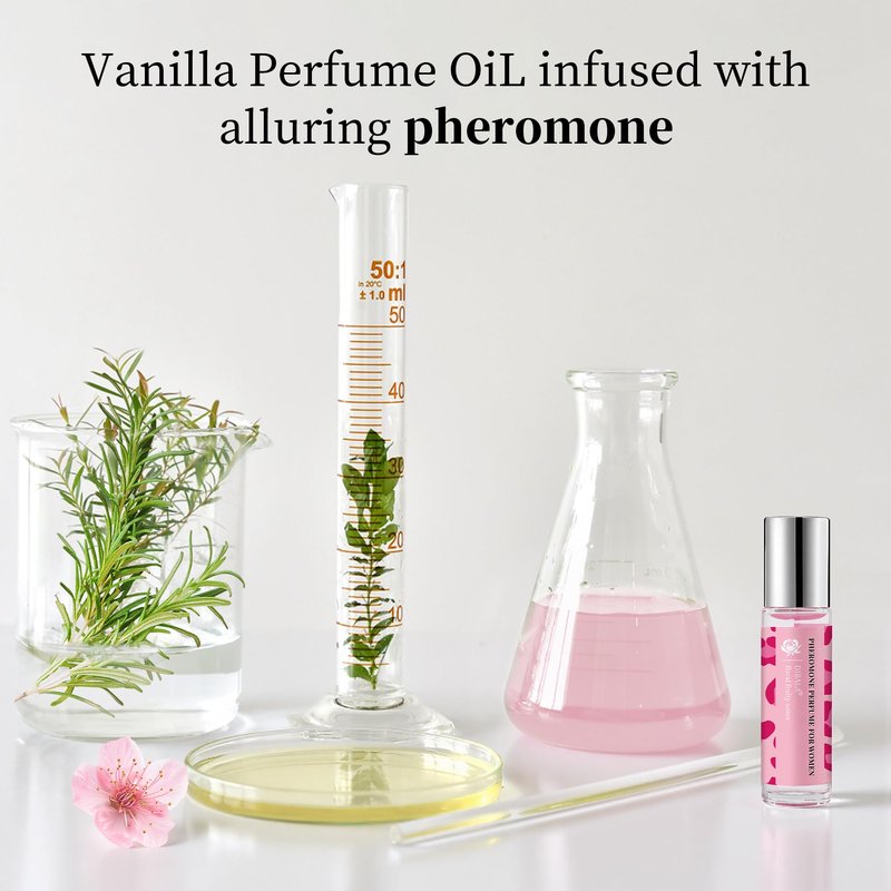 DIBALA Pheromones Perfume for Women | Vanilla Musk Scent, Long Lasting Roll On Perfume Oil 10ml (0.34 fl oz)