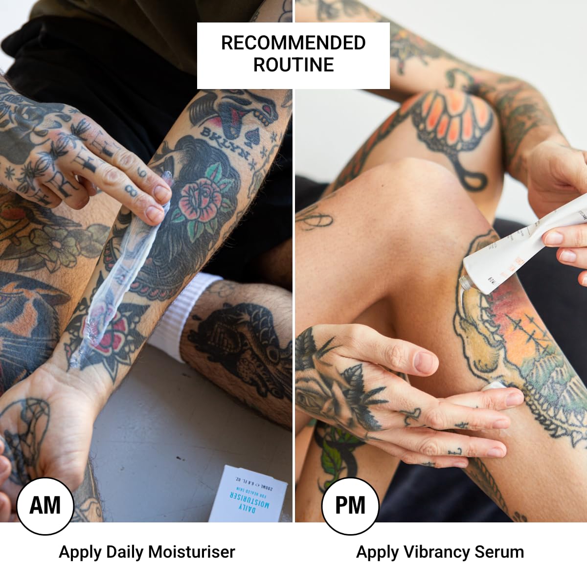 Stories & Ink Tattoo Care | DAILY MOISTURIZER for Healed Tattoos | Fast-Absorbing Hydrating Lotion with Advanced UV Ink Protection to Help Prevent Fading, 200 mL / 6.8 Fl Oz