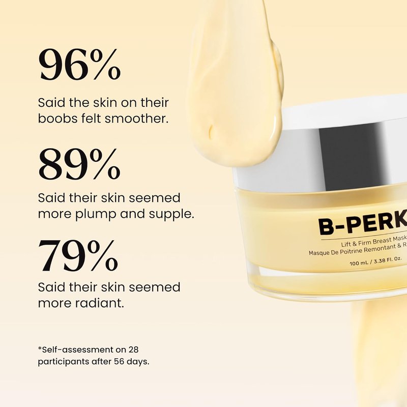 MAËLYS B-PERKY Lift & Firm Breast Mask - Hydrating Jojoba Oil & Kigelia Africana Treatment | 3.38 Fl Oz