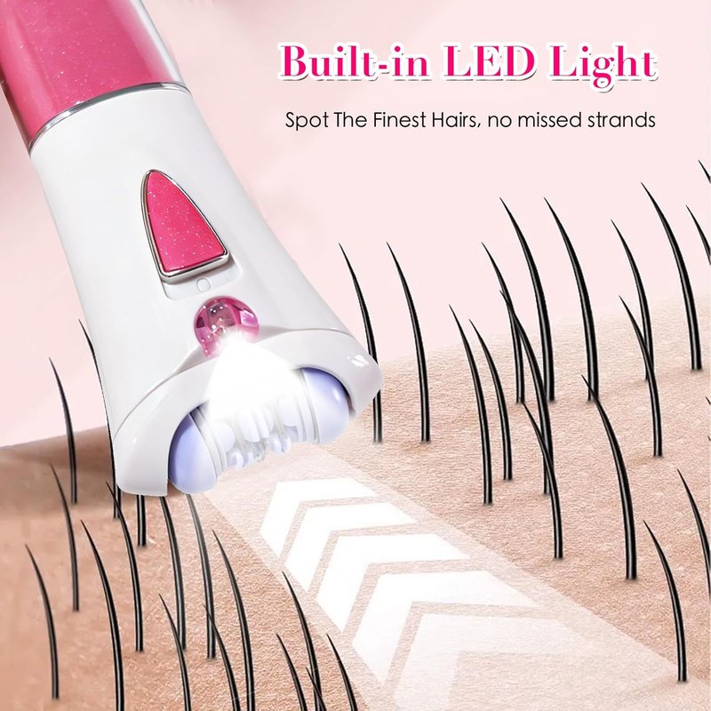 Epilator for Women, Smooth Glide Epilators Hair Removal Device, 2-Speed Gentle Lady Epilator for Face, Arms, Legs and Fine Facial Hairs