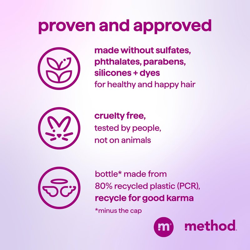 Method Smoothing Conditioner, Serene Escape – for Curly Hair, Nourishes and Softens, Safe for Color-Treated Hair - Sulfate-Free and Cruelty-Free, 13.5 oz