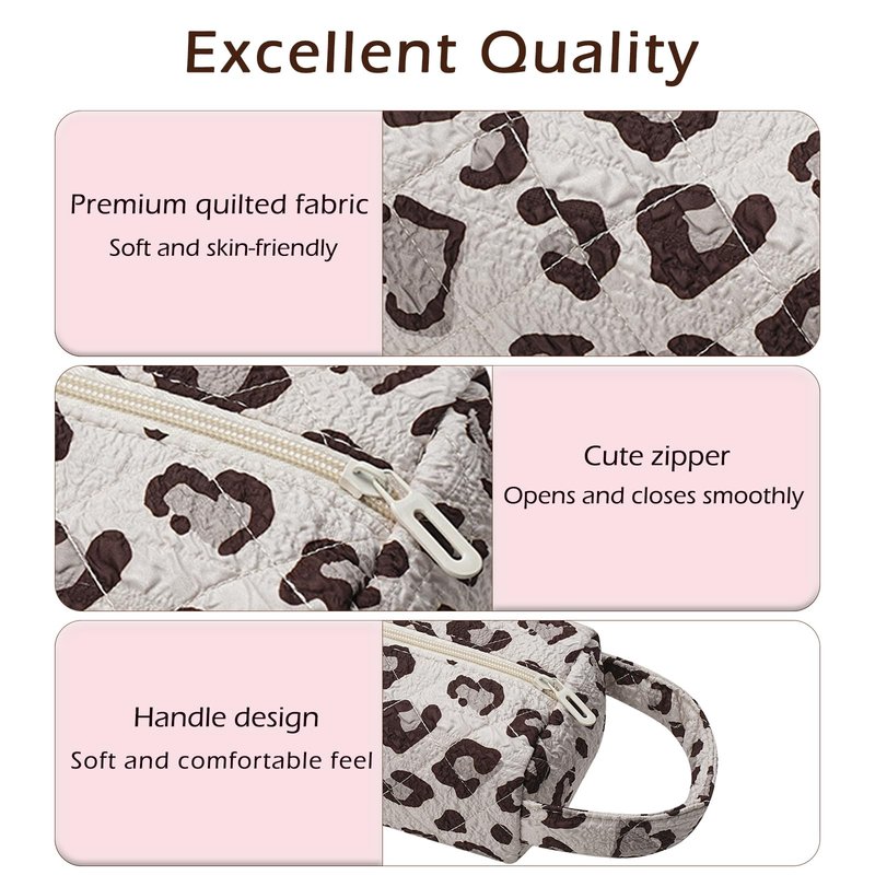 RSRSLEII Quilted Hair Tools Travel Bag，Hair Styling Accessories Storage Case for Shark FlexStyle, Dyson Airwrap Hair Dryer, Curling Iron, Revlon Hair Tools，Portable and foldable(02Leopard print)