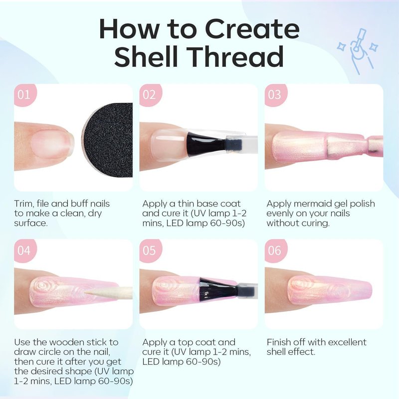 modelones Chrome Gel Nail Polish, Sheer Pearl Opal White Glitter Gel with Pink Iridescent Shimmer, Soak Off UV/LED Gel Polish for Nail Art, 28+ days Long-Lasting, High-Gloss Shine, 15ml ﻿