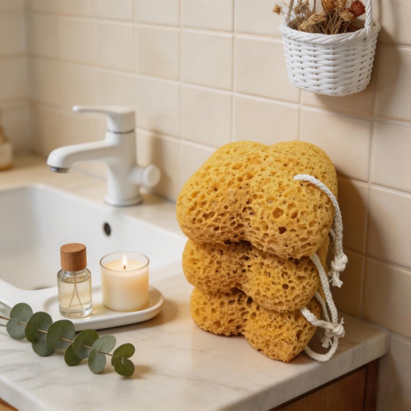 Bath Sponge, 3 Pack Foam Loofah for Women Men Kids, Curvy Body Scrubber Shower Sponge for Bathroom, Large Size