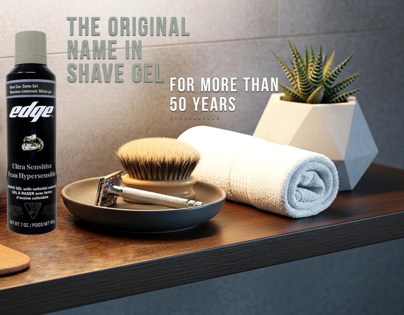 Edge Shave Gel Ultra Sensitive, Fragrance Free 7 oz ( Pack of 4)