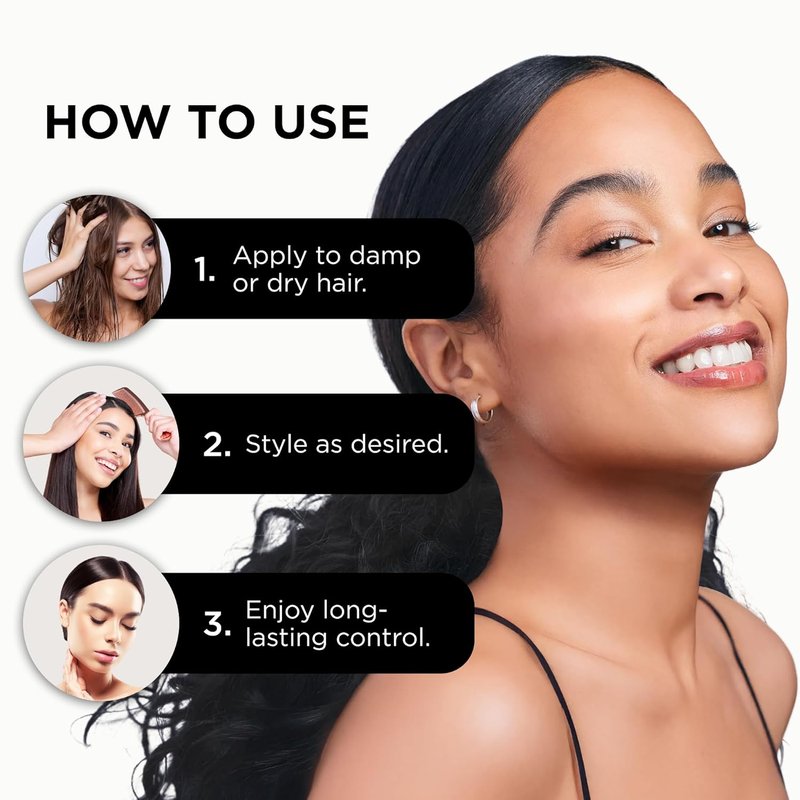 EDGE BOOSTER® Strong Hold Styling Gel - Alcohol-Free Hair Gel with Camellia Sinensis Oil for Curly & Wavy Styles | 16.9oz