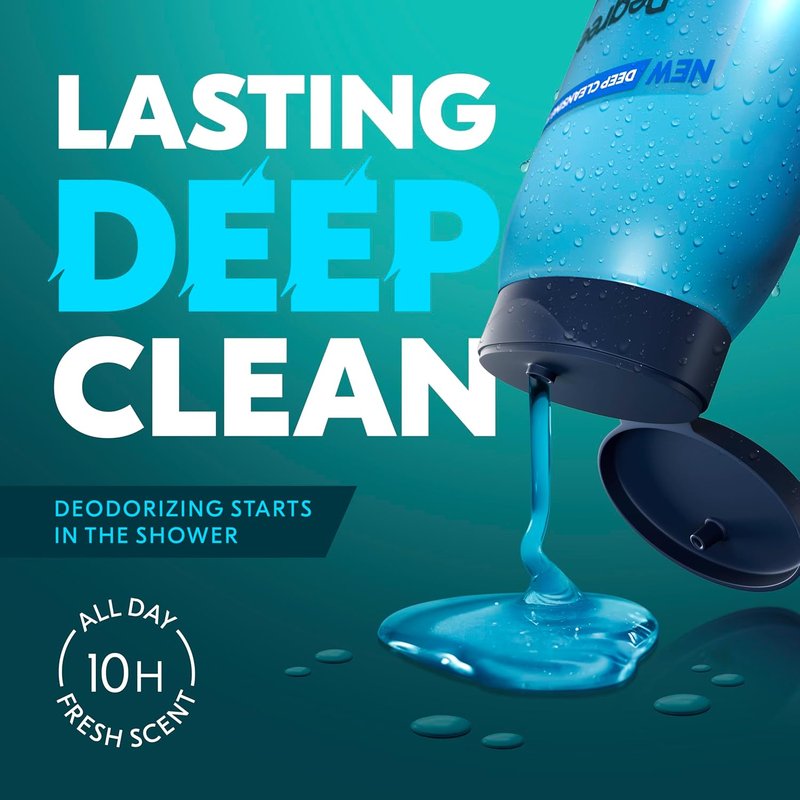 Degree All Day Fresh Body Wash - Cool Rush Deep Cleansing Formula | 20 oz