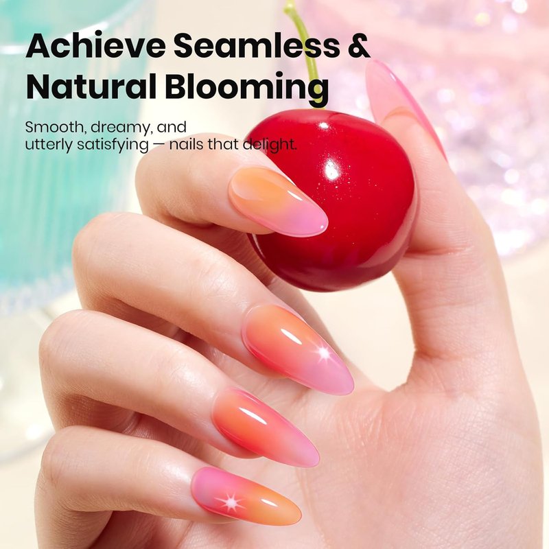 Beetles Blooming Gel - Hema-Free Clear Nail Polish for Stunning Watercolor Floral Designs | DIY Manicure Art