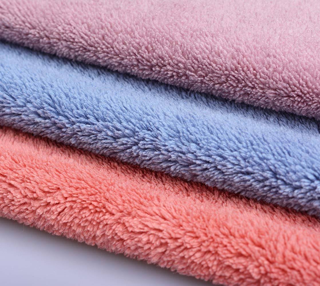 HOPESHINE Face Makeup Remover Cloths Wash Cloth for Face Towels Facial Cleaning Wipes Reusable Soft for Sensitive Skin Erase Mascara, Eyeliner, Foundation, Lipstick with Just Water 12 inch X 12 inch