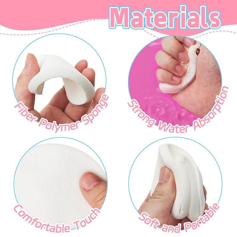 Skiennix 120 Pcs Facial Sponges - Compressed Natural Cleansing Pads for Exfoliating & Makeup Removal