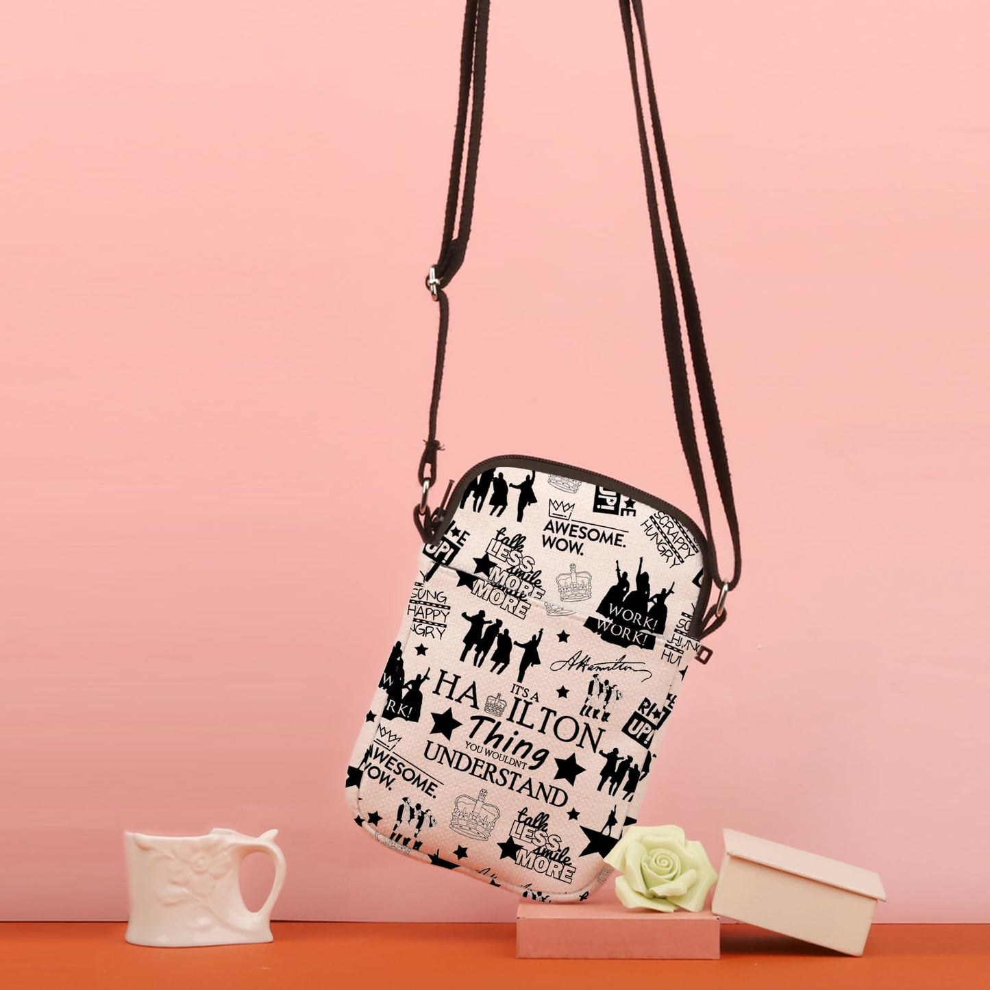 TSOTMO Musical Makeup Bag Musical Quote Cosmetic Bag Musical Inspired Gift For Women Musical Gift (A HAMI CR)