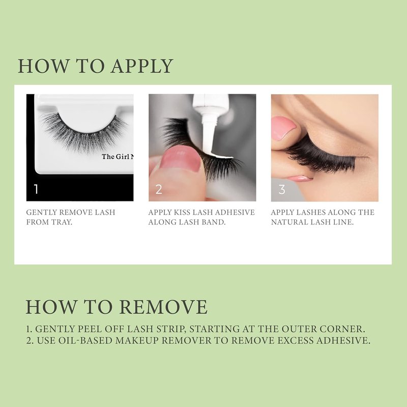 KISS The Muses False Eyelashes - 'Noblesse' 12mm | Easy to Apply & Reusable Lash Clusters