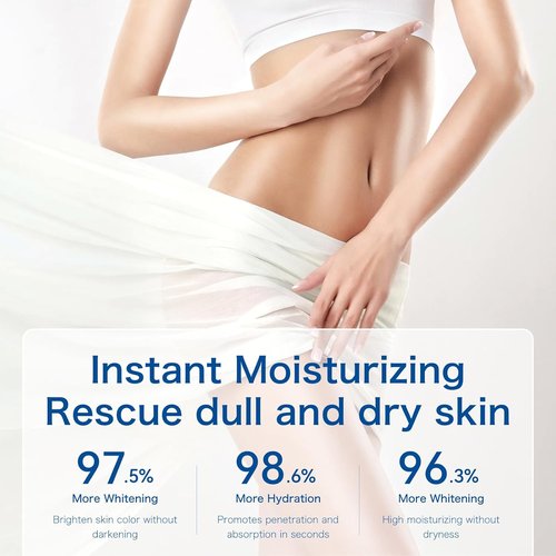 Skin Bleaching Cream, Dark Spot Remover for Face, Intimate Areas & Body, Vitamin C Whitening for Underarms, Knees, Elbows, Inner Thighs, Bikini Line – Sensitive Skin Lightening Cream- 1.7FL OZ
