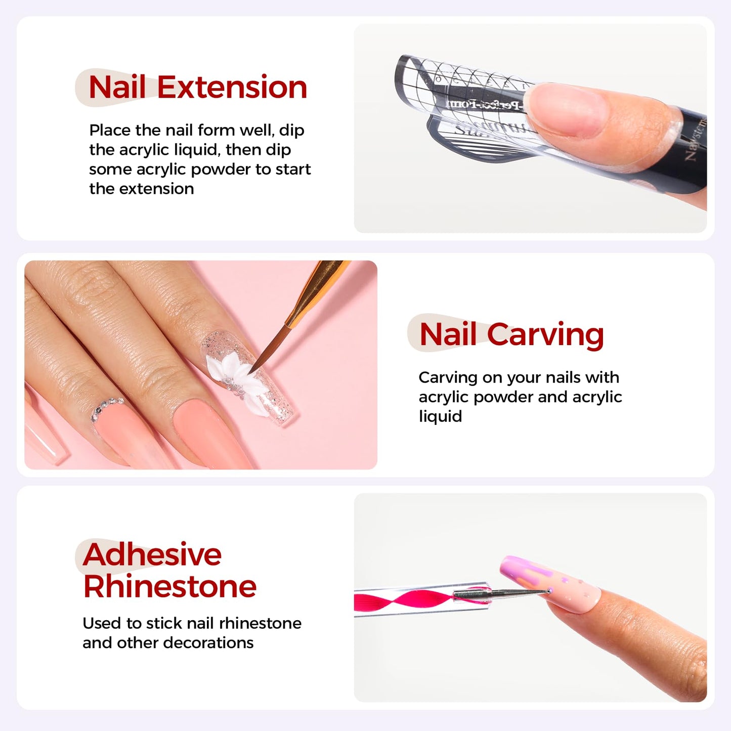 VANSISOS Acrylic Nail Kit for Beginner: Complete Set with 24 Colors Acrylic Powder & Liquid Long Last Durable Quick Dry for Nail Manicure with Nail Drill and Basic Accessories