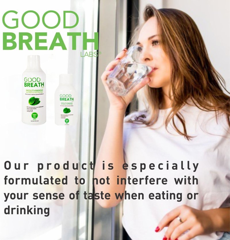 Goodbreath Mouthwash - Mint Oral Rinse for Chronic Halitosis - Ozone Technology Treatment | Alcohol-Free | 2 Pack