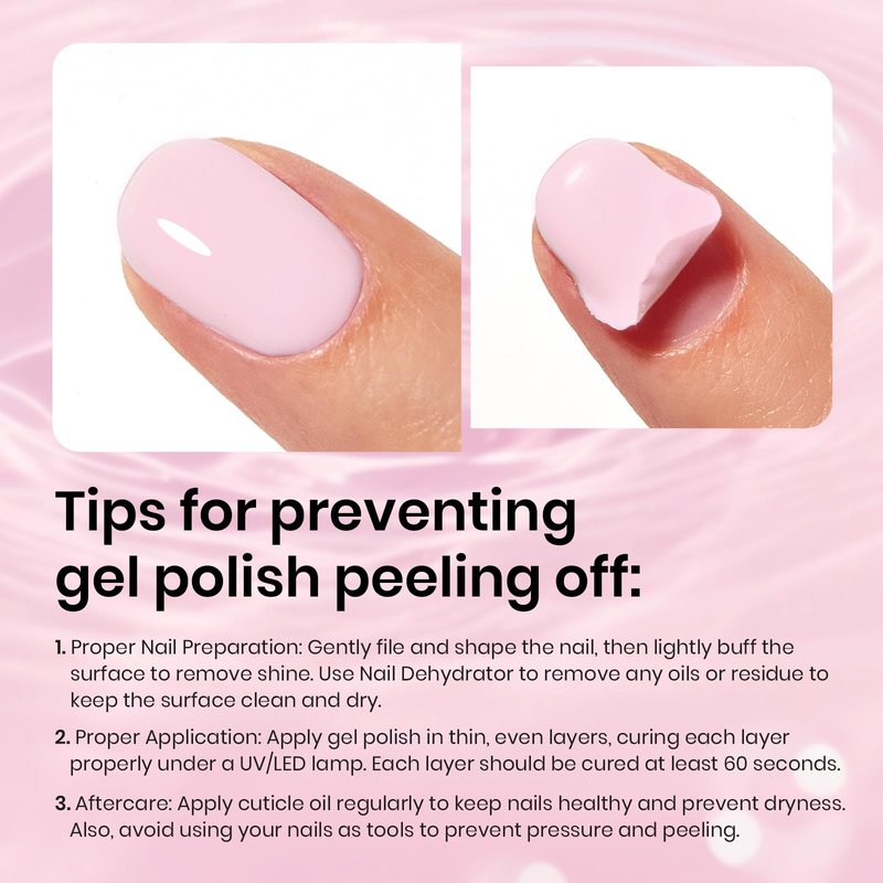 Beetles 3Pcs 15ml Pink Gel Nail Polish and No Wipe Gel Top Coat & Base Coat Set, Soak Off UV Lamp and Long Lasting Top Coat French Manicure Art Design Kit