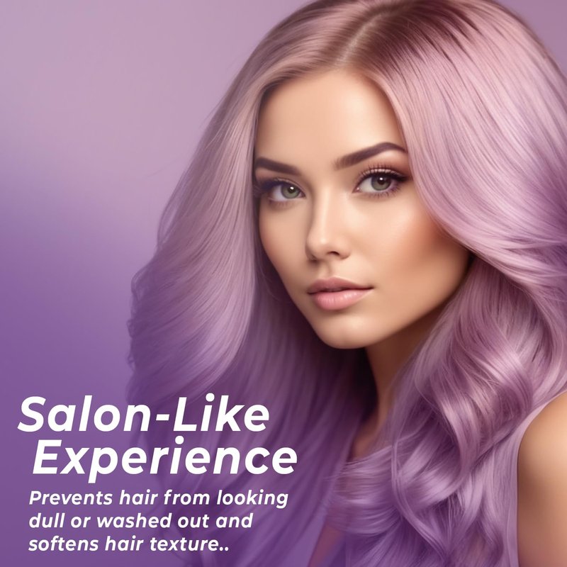 INFINA ESSENTIALS Purple Shampoo and Conditioner Set - Sulfate Free, Enriched with Coconut Oil & Aloe Vera, Ideal for Blonde, Gray, Brassy & Color Treated Hair, Nourishes & Hydrates - 16 fl oz each