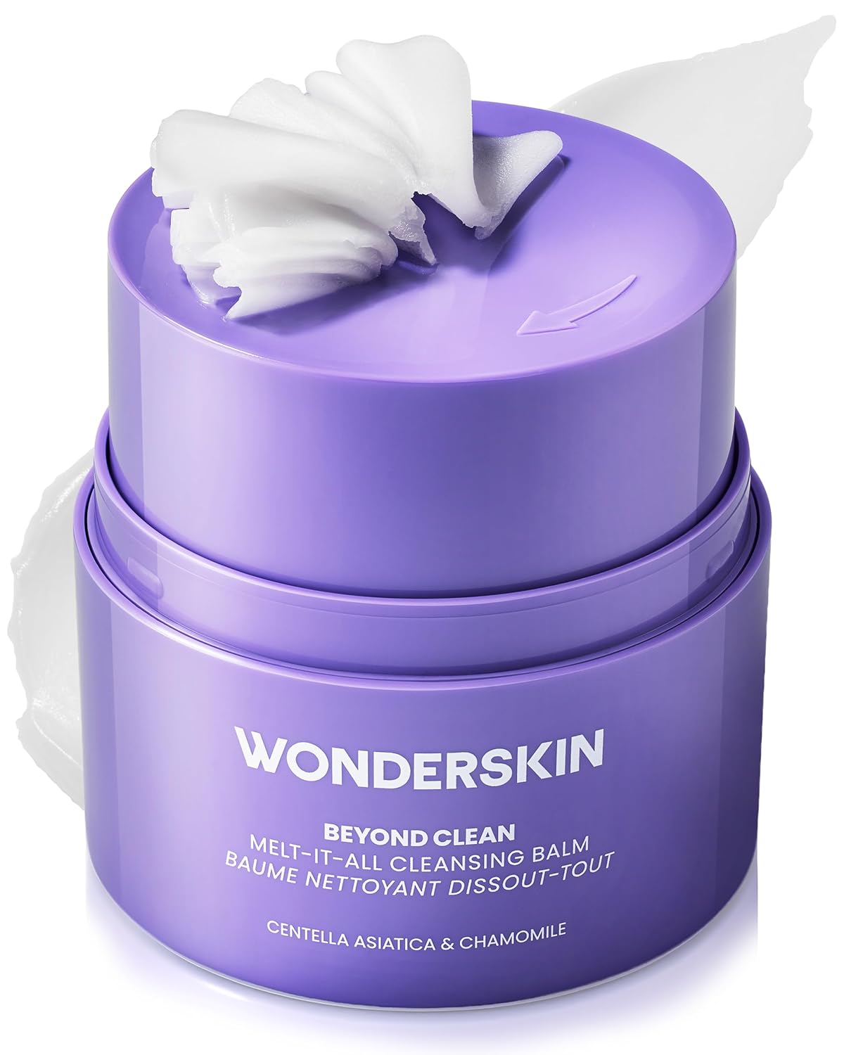 Wonderskin Cleansing Balm - Gentle Balm to Milk Makeup Remover | Hydrating Face Cleanser with Centella & Chamomile