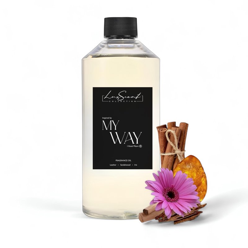 My Way Aroma Diffuser Oil 500ML - Waterless Essential Oil for diffusers - Luxury Hotel Fragrance - Oils for Aromatherapy - Fits in Any Diffuser (500ML, My Way)