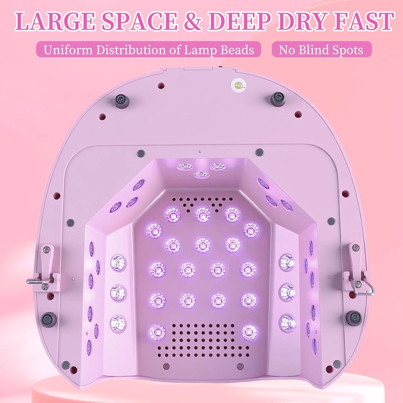Skiennix 126W UV LED Nail Lamp - Cordless Rechargeable Nail Dryer with Automatic Sensor & 4 Timers