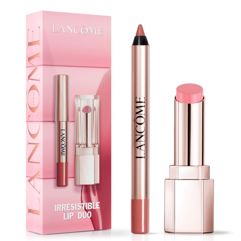 Lancôme Lip Idôle Duo Gift Set,Tinted Lip Balm & Long Lasting Waterproof Liner, Buildable Color & Moisture, Creamy Matte Pencil Shapes & Contours, Formulated with Shea Butter, Jojoba Oil & Ceramides